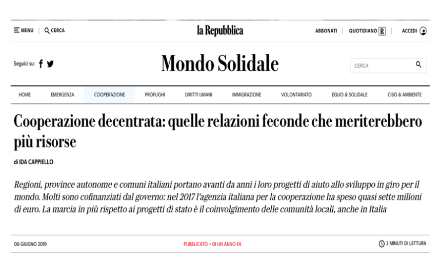 Repubblica.it parla di noi