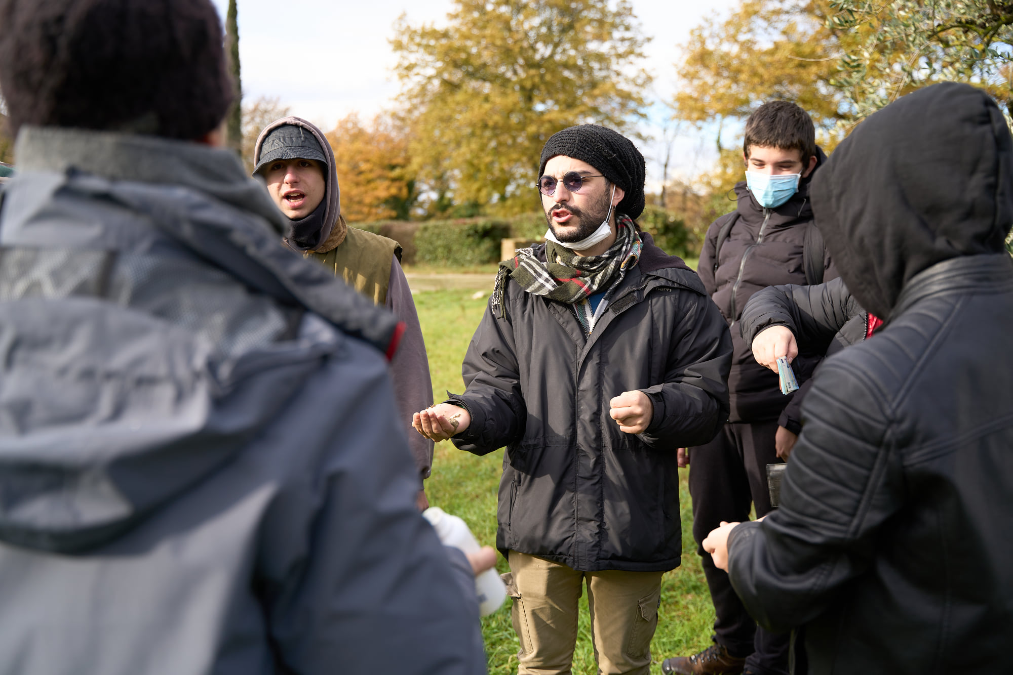 Con il prof. Gabriele Ramundo e gli studenti Istituto Professionale per l’Agricoltura e l’Ambiente (I.P.A.A.) di Fabro